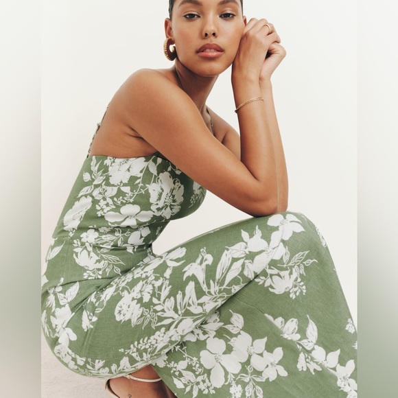 REFORMATION Frankie Linen Dress - Picture 7 of 17